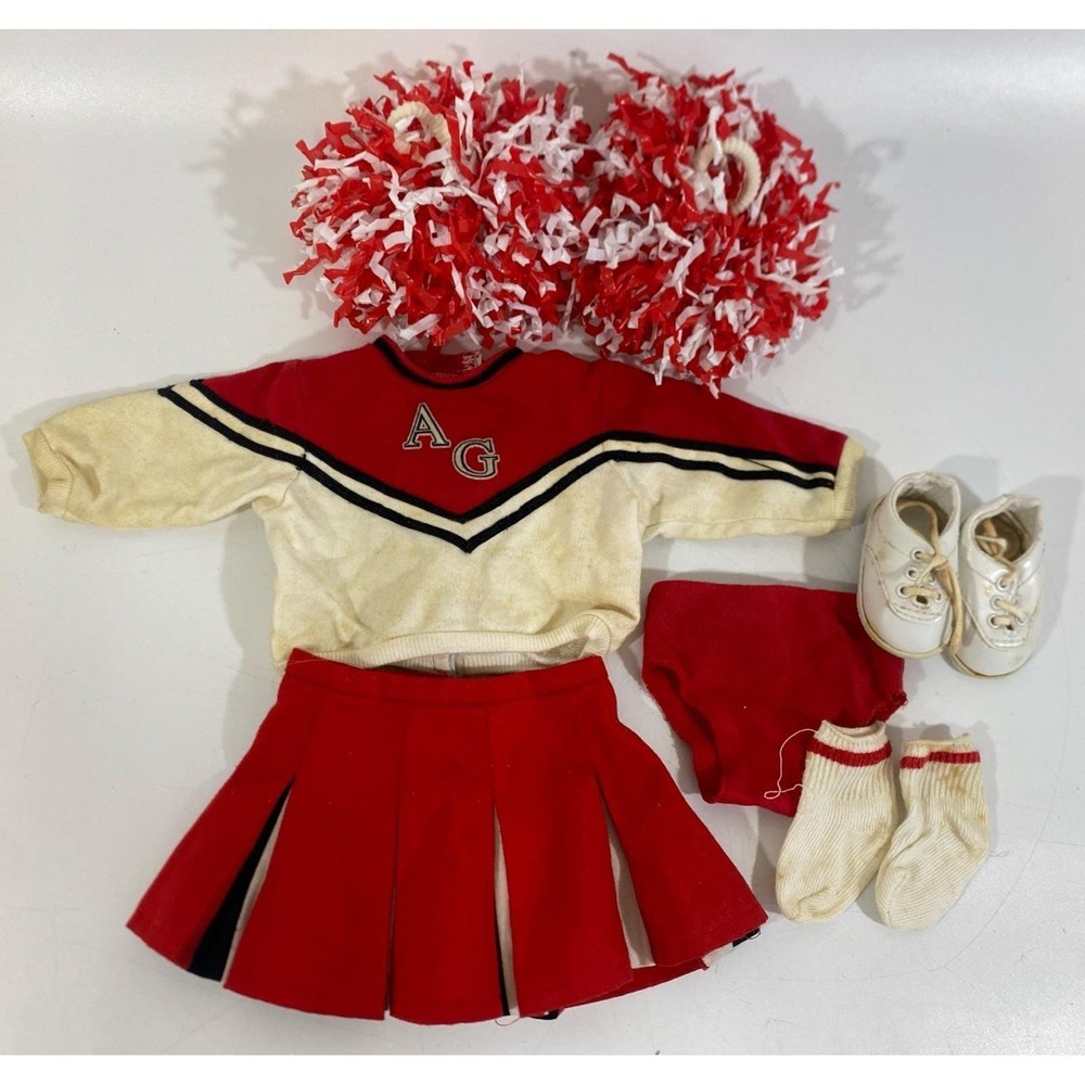 American Girl of Today Cheerleading Outfit. Red & White. Pleasant Co. 1996 READ